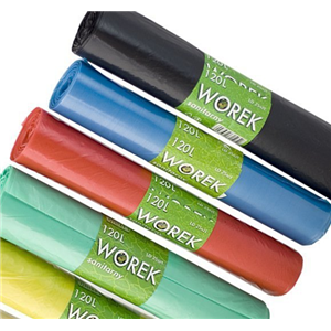 Worki 240l a 10 zielone