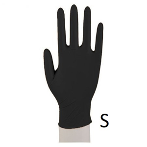 Rękawice nitrylowe czarne a 100 "S"