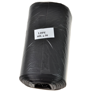 Worki 60l LD czarne a 50szt SOFT