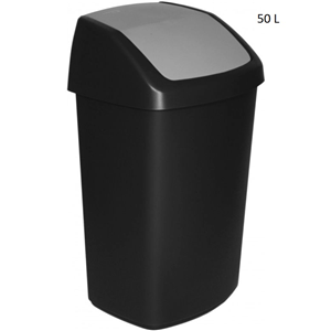 Kosz czarny 50l