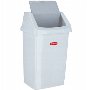 Kosz click 25l srebrny