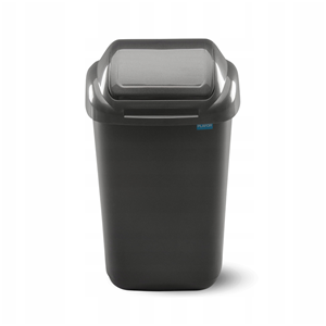 Kosz 30l srebrny uchykny