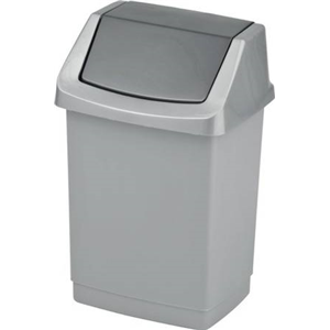 Kosz click 50l srebrny