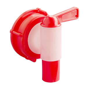 Kran z nakrętką 2k 3/4/12 TSVG SK45 czerwony