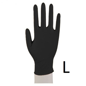 Rękawice nitrylowe MAX GRIP BLACK A 100 L