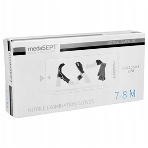 Rękawice nitrylowe czarne  M a100