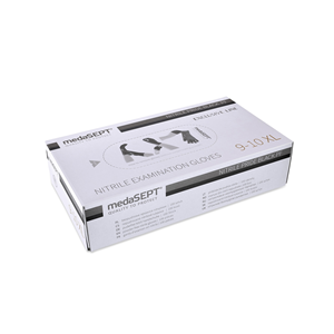 Rękawice nitrylowe czarne a 100 XL