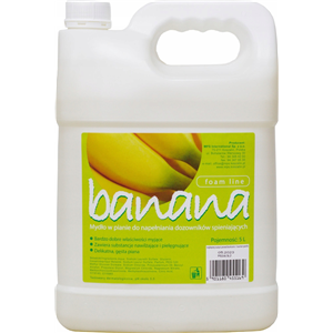 Mydło bananowe w pianie 5l