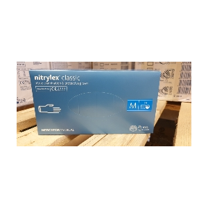 Nitrylowe rękawice nieb. M a'100szt. NITRYLEX