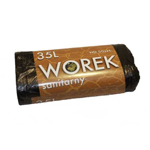 Worki 35l czarne HD a50(k50)