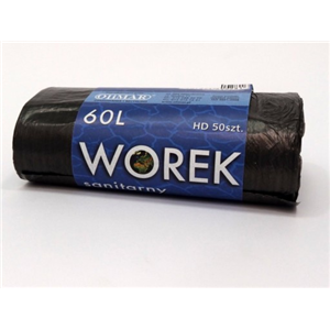 Worki 60l czarne HD a50(k50)