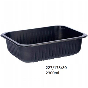 Pojemnik czarny 227/178/80 2300ml a 80