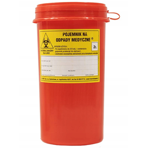 Pojemnik na odpady medyczne 2l
