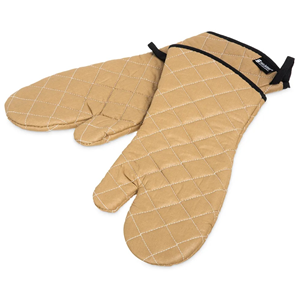 Rękawice do pieca beżowe/białe