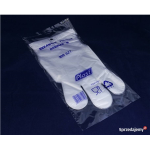 Rękawice foliowe z dziurką a100 M